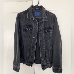 Men' Black Denim Jacket